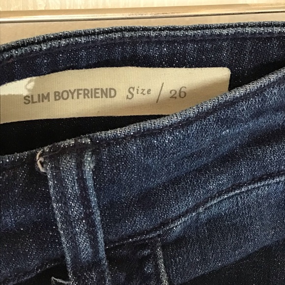 Pilcro slim boyfriend jeans jeans with floral sequins Sz 26 - Picture 8 of 9